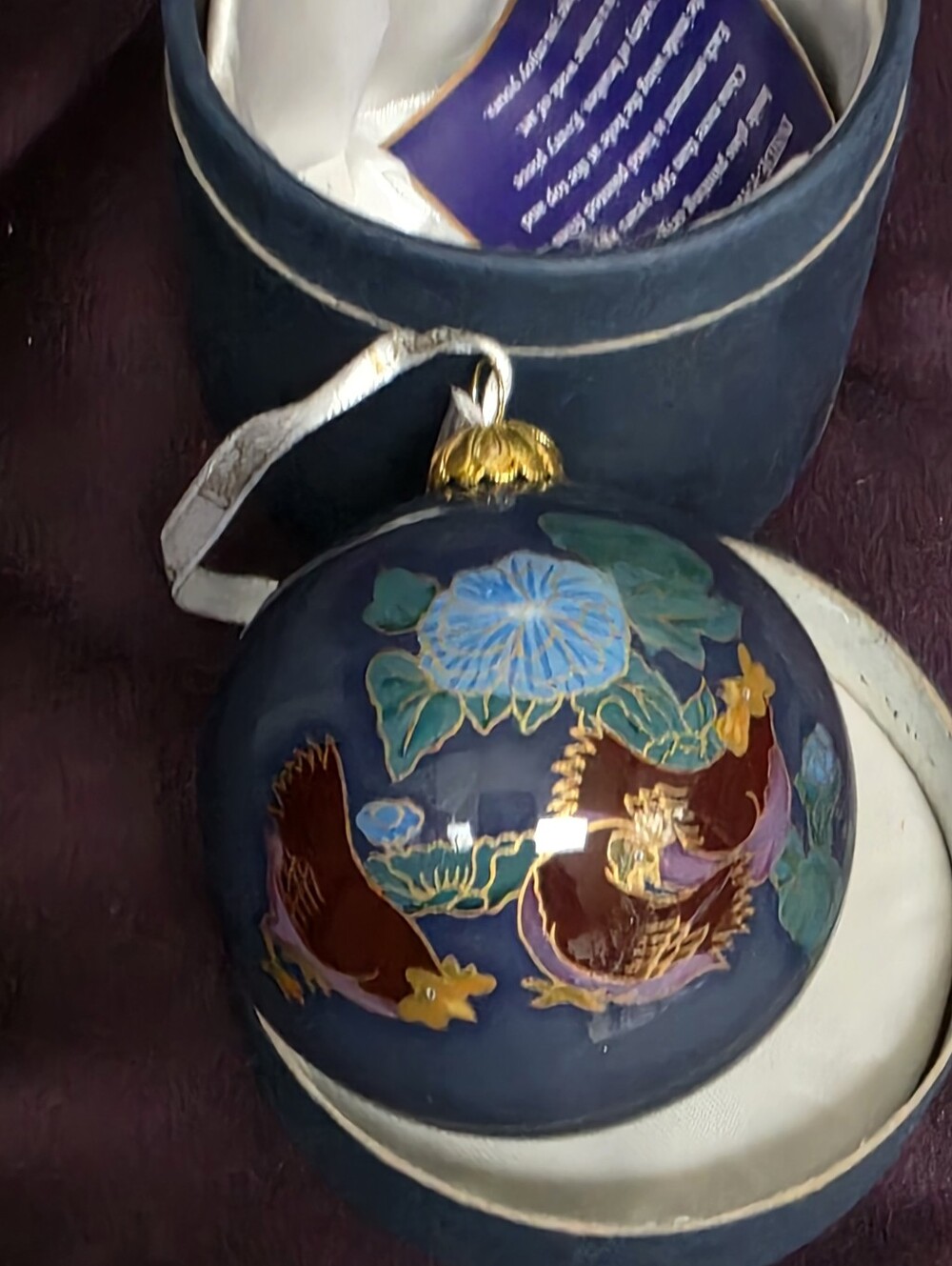 Dillard's 2009 "Three French Hens" Glass Ornaments 12 Days of Christmas Series